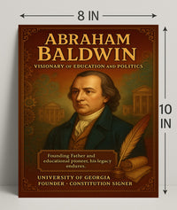 Abraham Baldwin Legacy Vintage Historical Poster