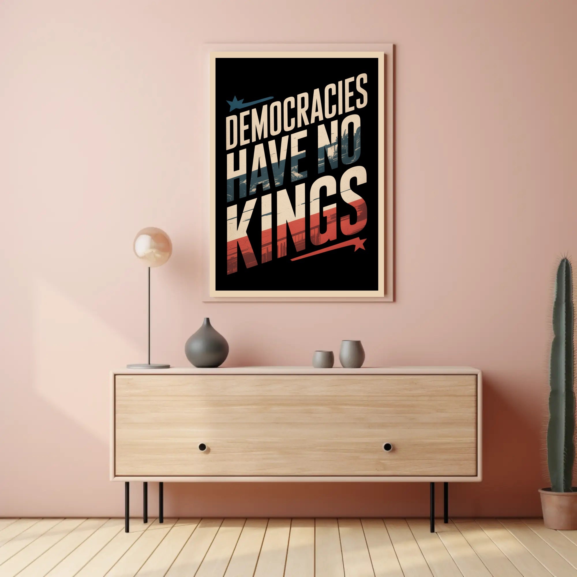 Empowering Political Poster with Patriotic Design and Bold Statement