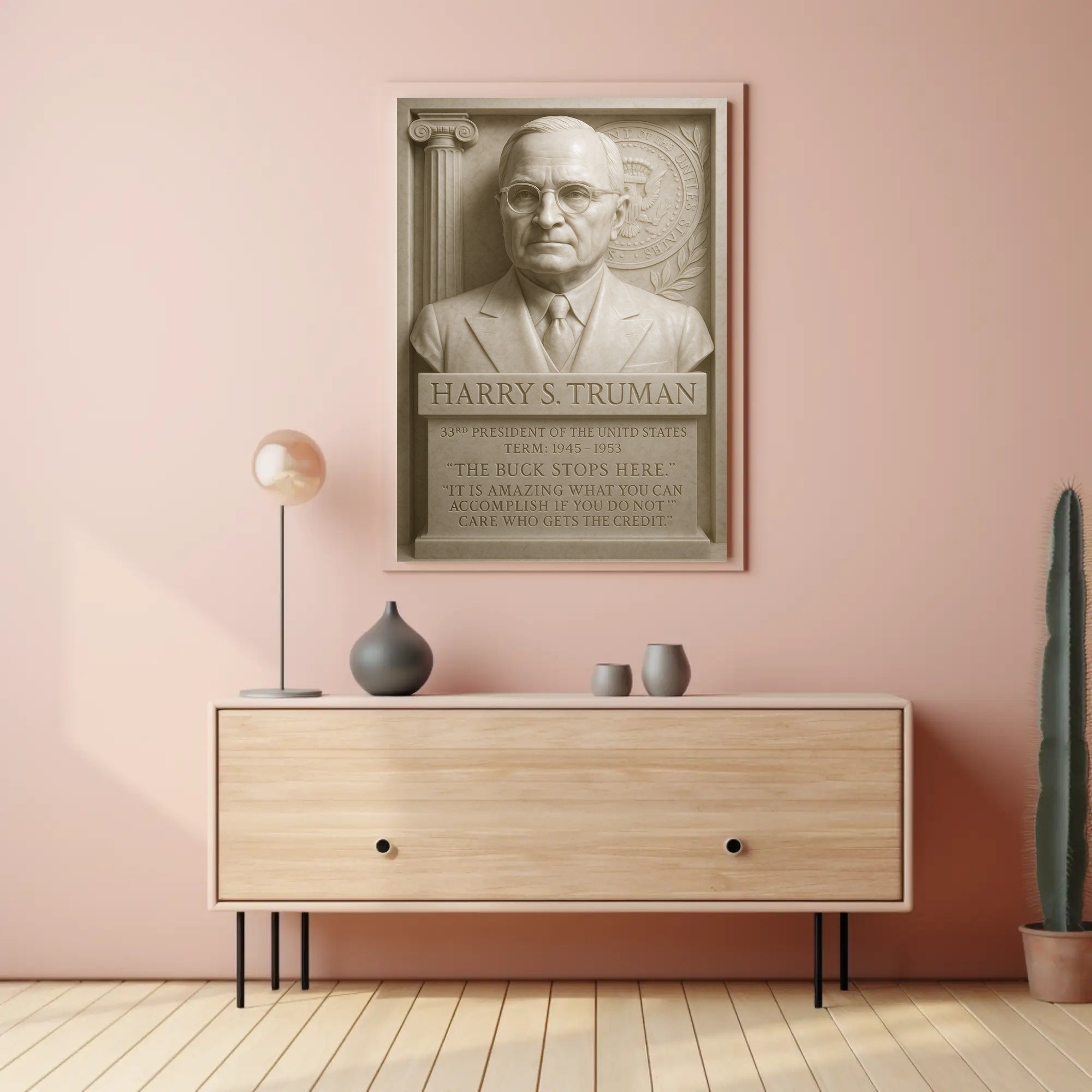 Harry S. Truman 33rd President Poster
