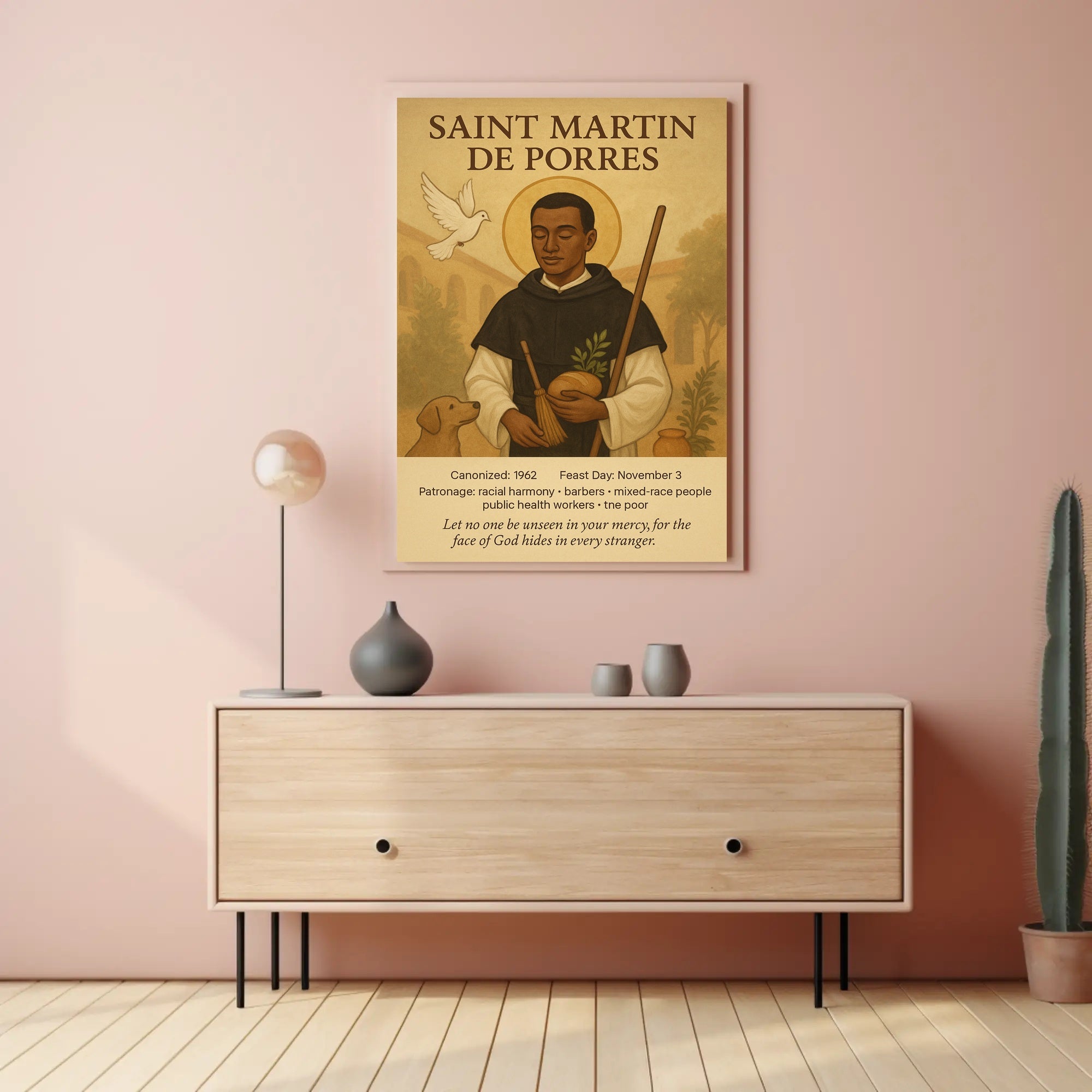 Saint Martin de Porres Spiritual Heritage Poster