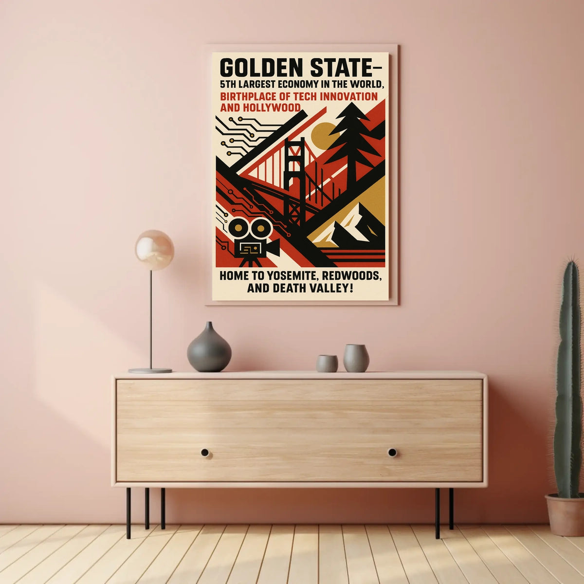 Golden State A Celebration of California Poster