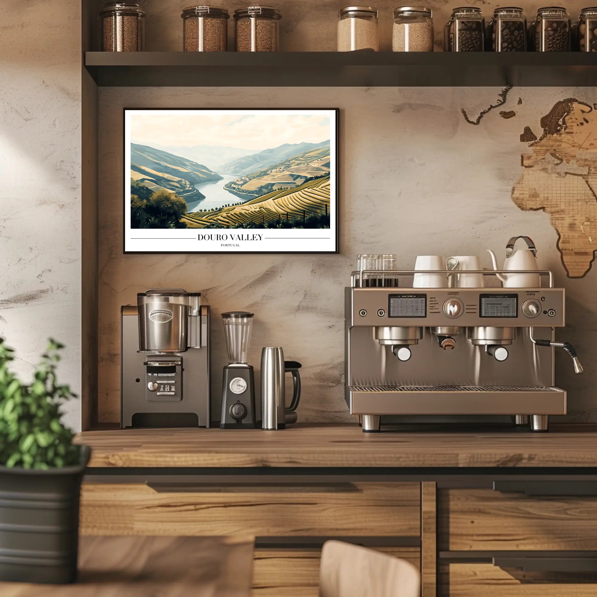 Douro Valley Portugal Scenic Travel Poster