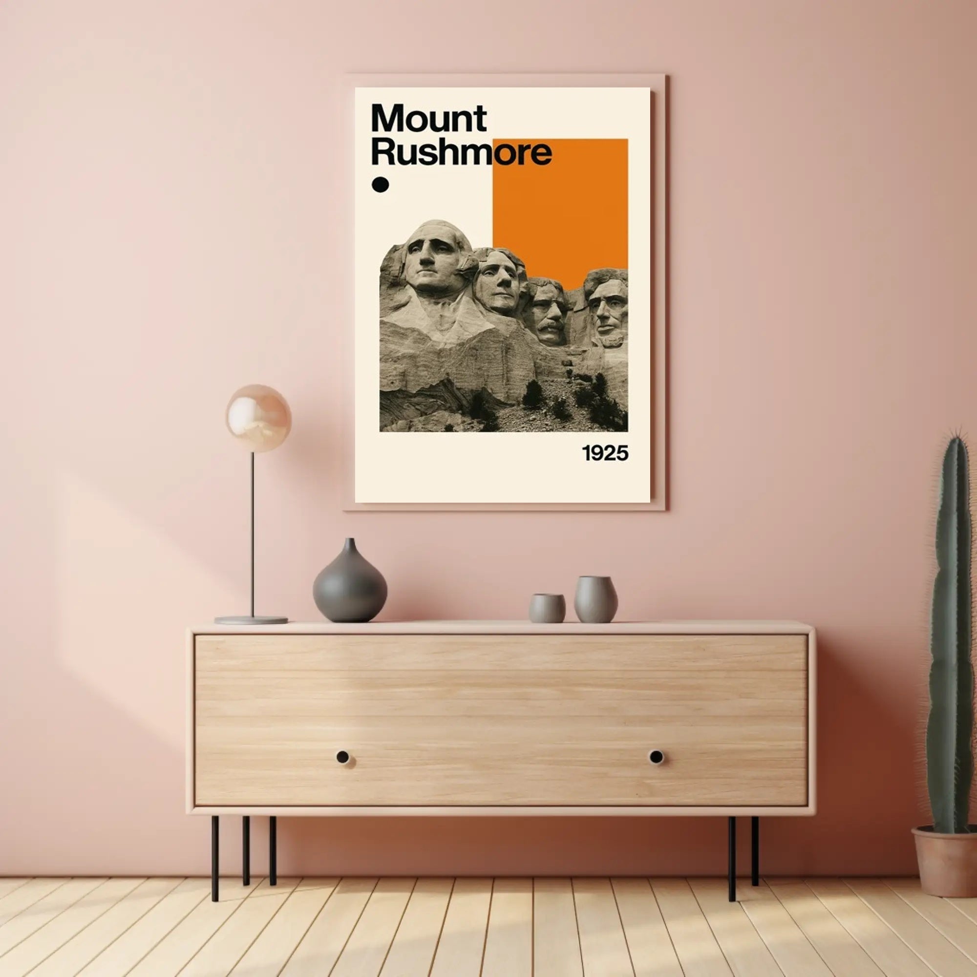 Mount Rushmore Landmark Art Print: Historical or Presidential Poster