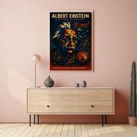 Albert Einstein A Universe of Thought Poster