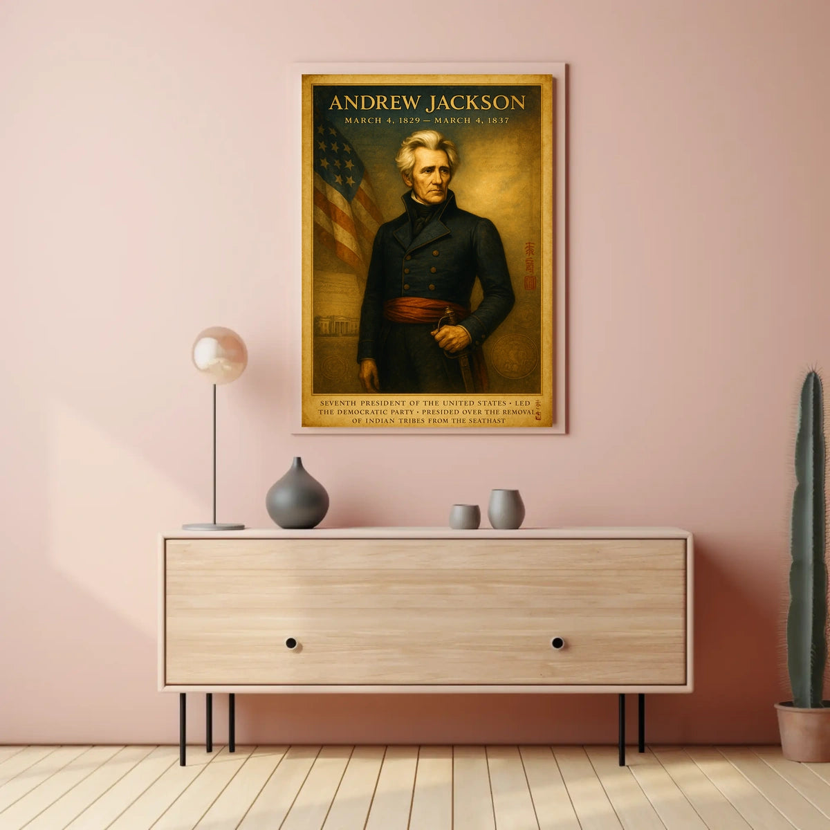 Andrew Jackson 7th President Poster
