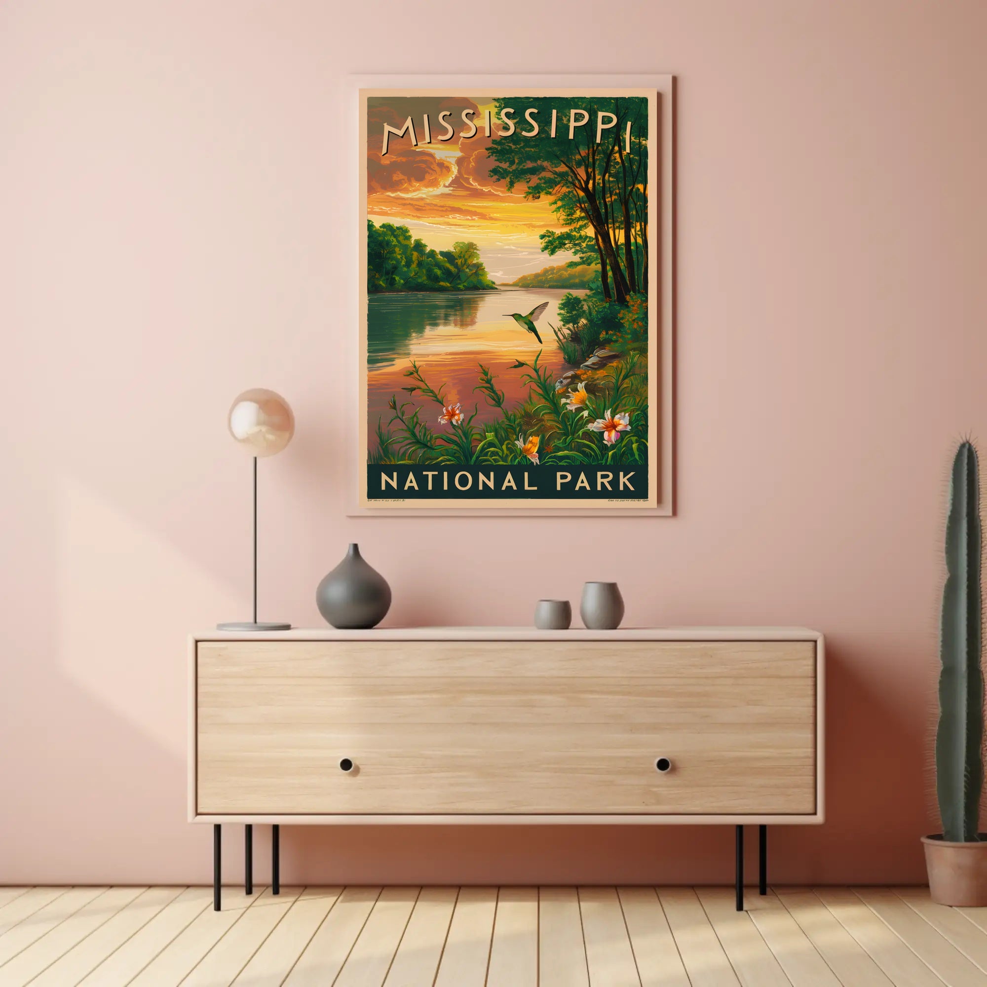 Mississippi National Park Poster
