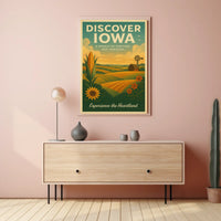 Discover Iowa Poster