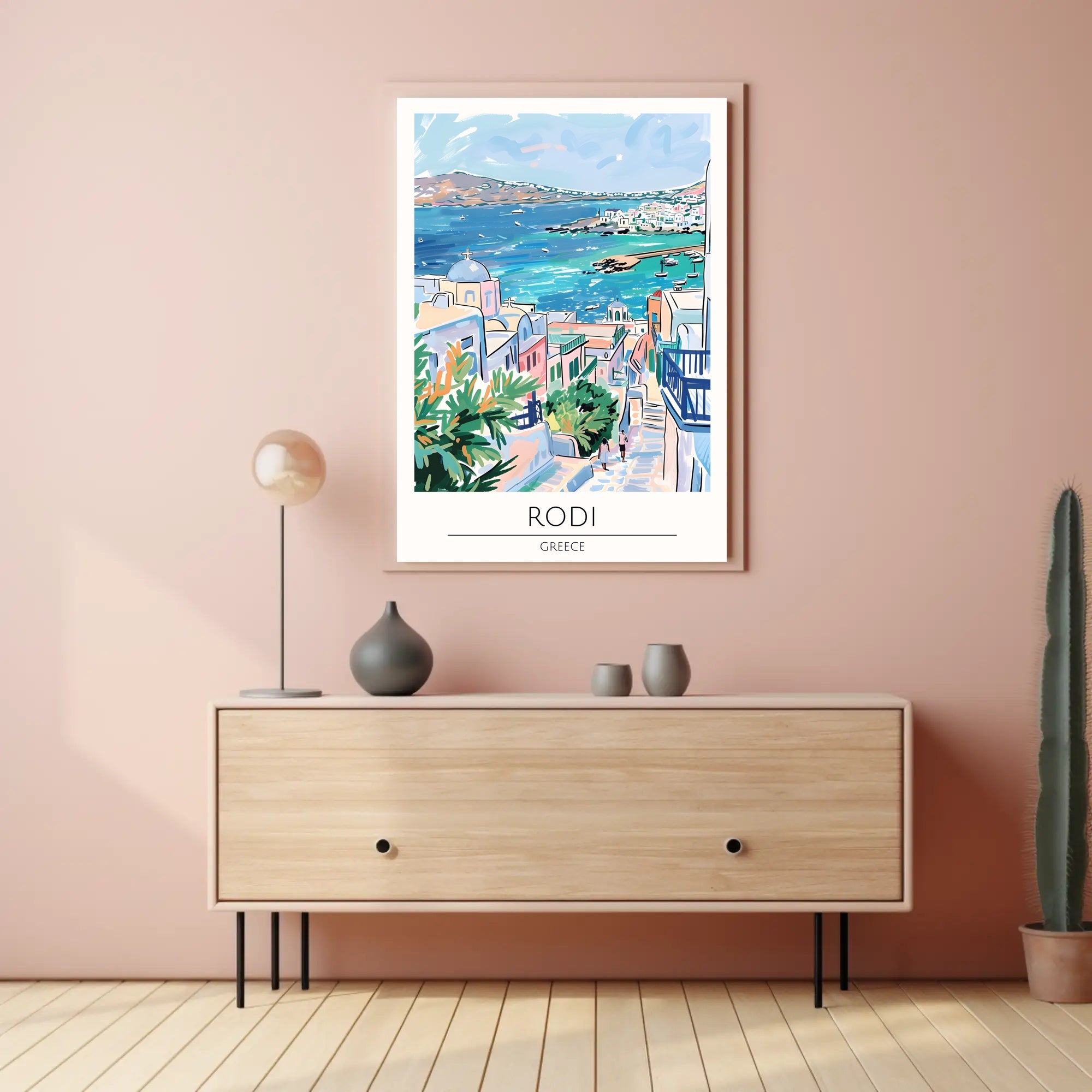 Scenic View of Rodi Poster PosterGoat