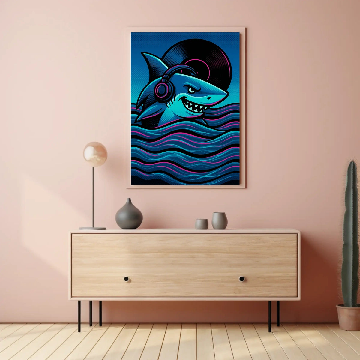Dj Shark Vibes Poster