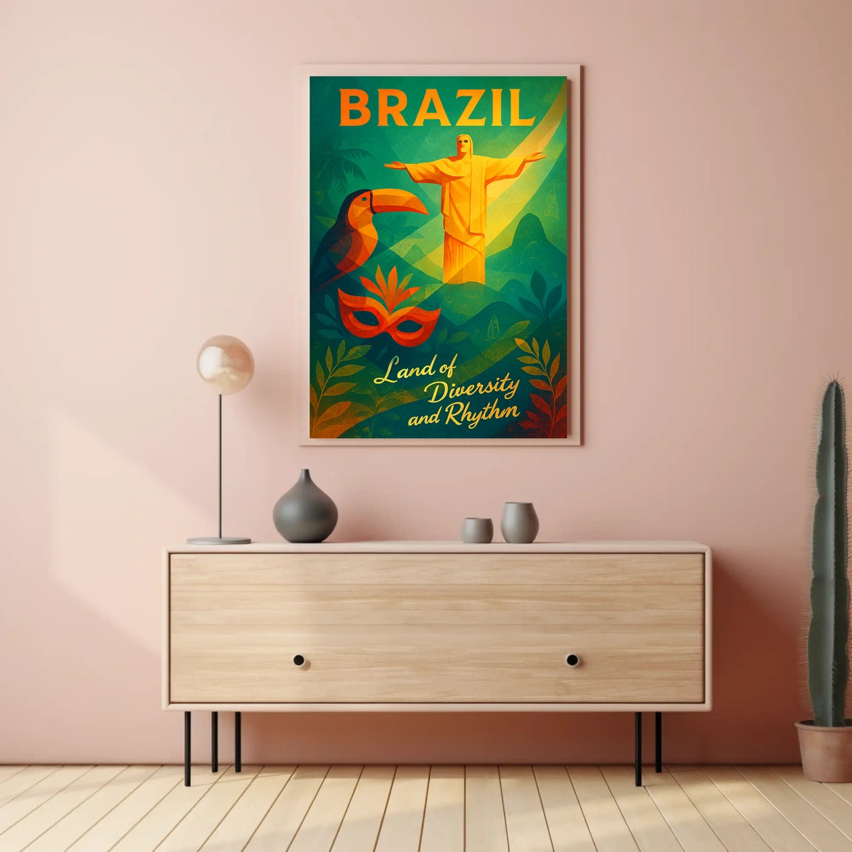 Brazil Land Of Diversity And Rhythm Poster