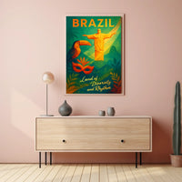 Brazil Land Of Diversity And Rhythm Poster