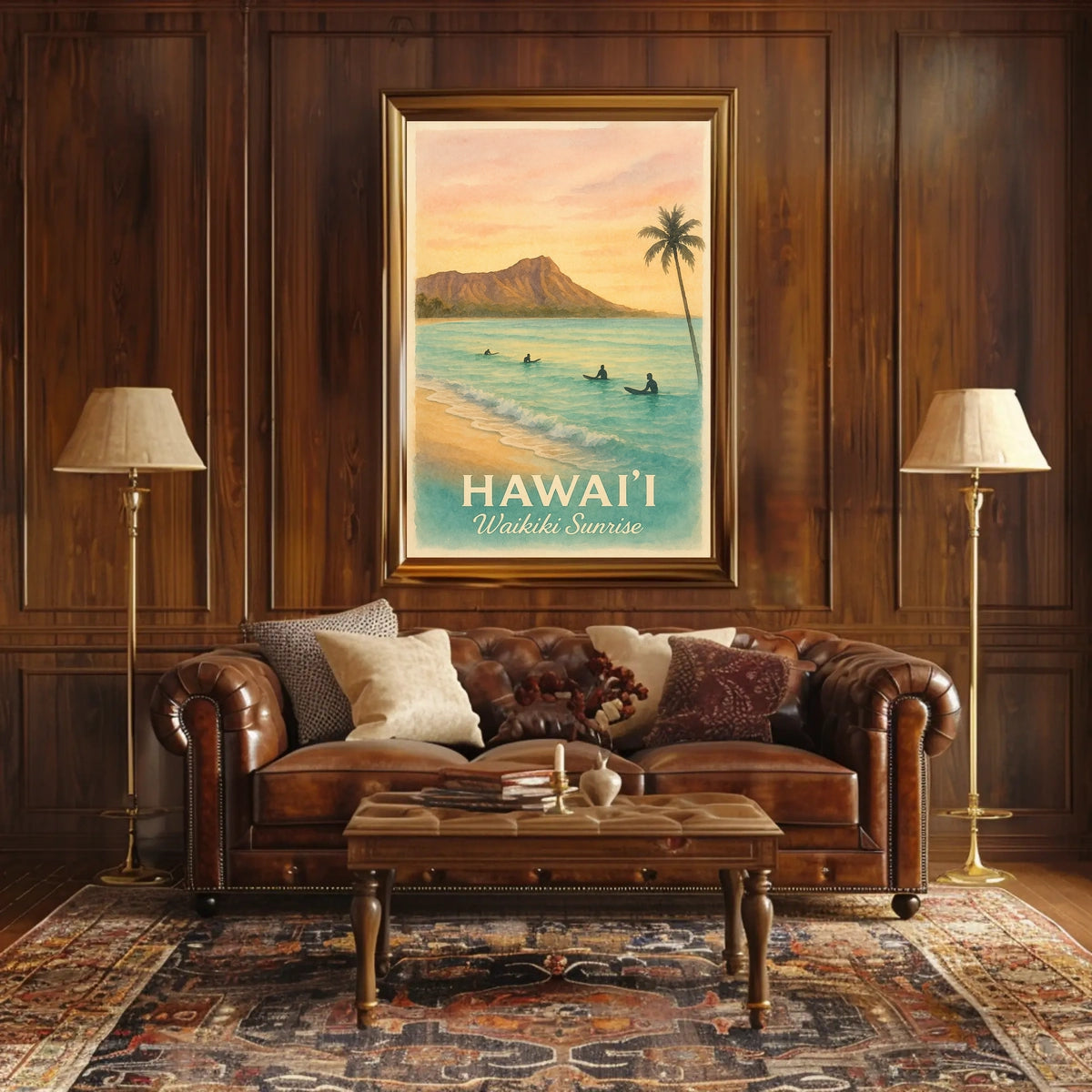 Hawaii Waikiki Sunrise Poster