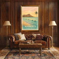 Hawaii Waikiki Sunrise Poster