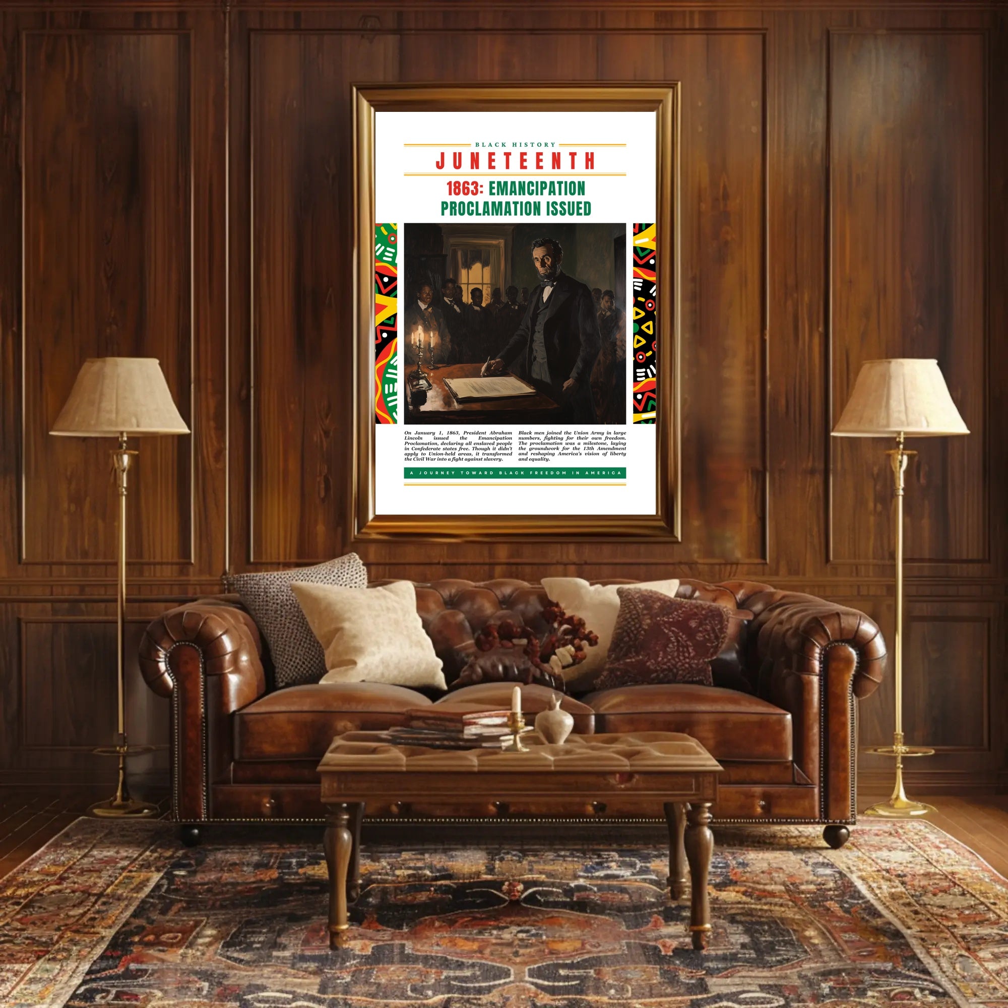 Emancipation Proclamation Commemorative Art: Historical or Presidential Poster