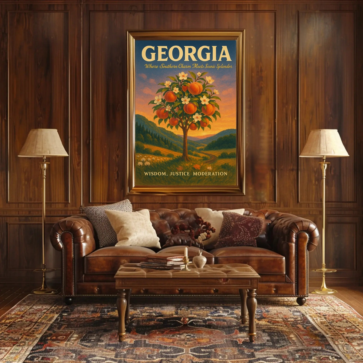 Georgia Where Southern Charm Meets Poster