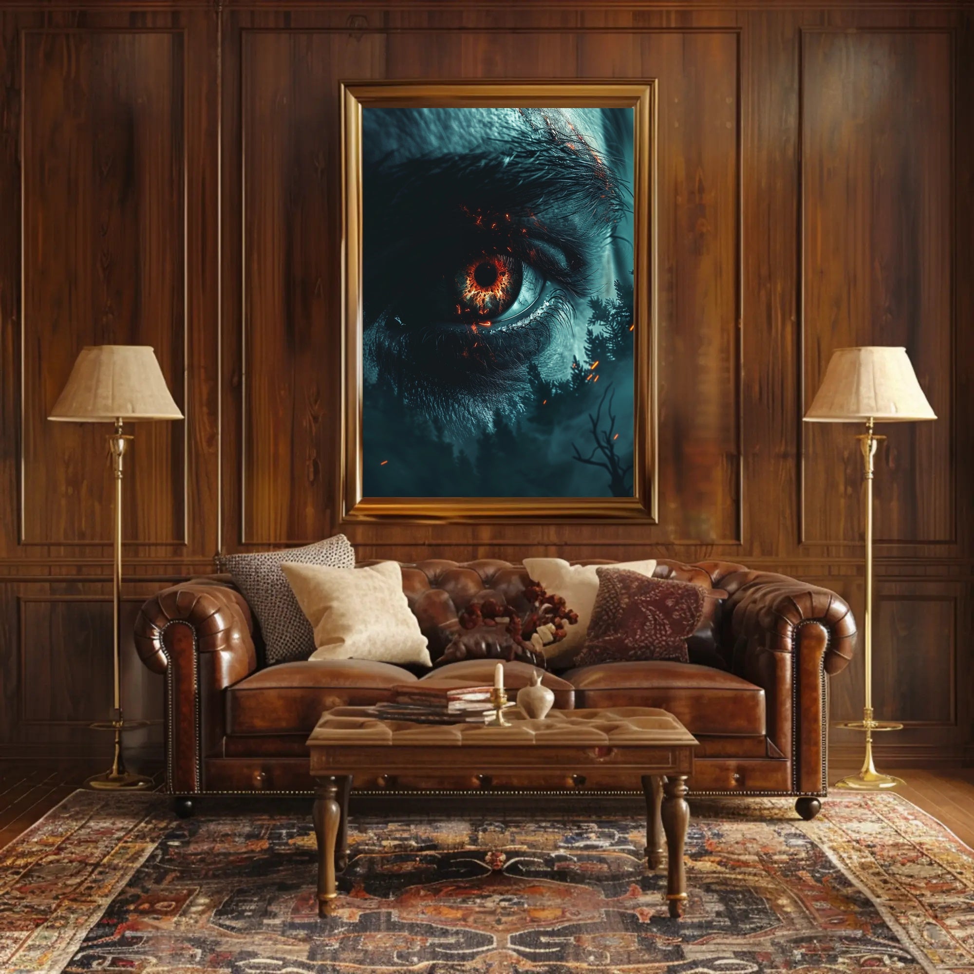 Lighthouse Under Aurora Borealis Coastal Poster Art PosterGoat