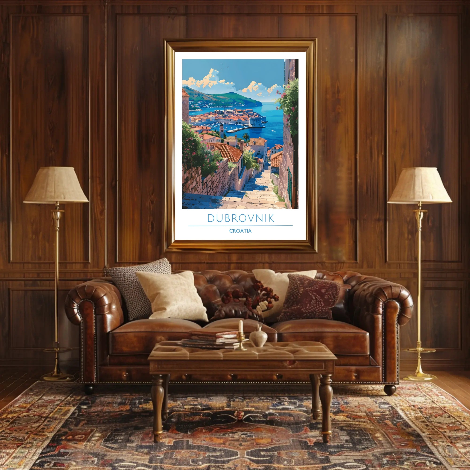 Scenic View of Dubrovnik Poster