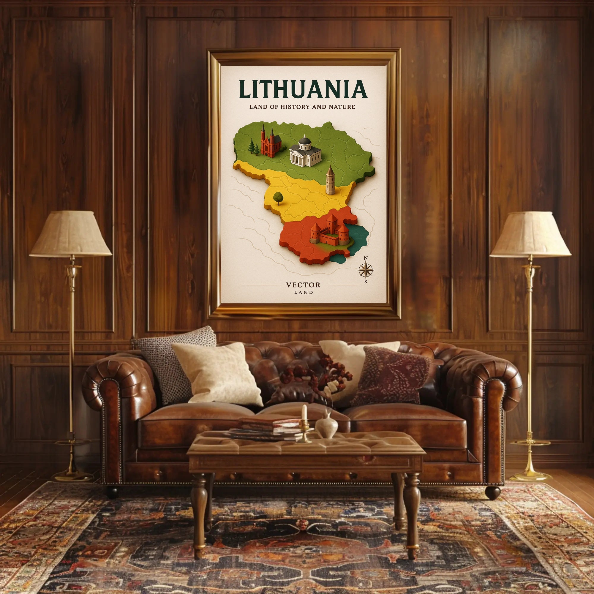 Lithuania Land of History and Nature Poster PosterGoat