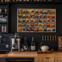 The Presidential Chronicles 45 Presidents Comic Style Poster PosterGoat