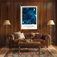 William Morris Cotton Prints Exhibition Poster