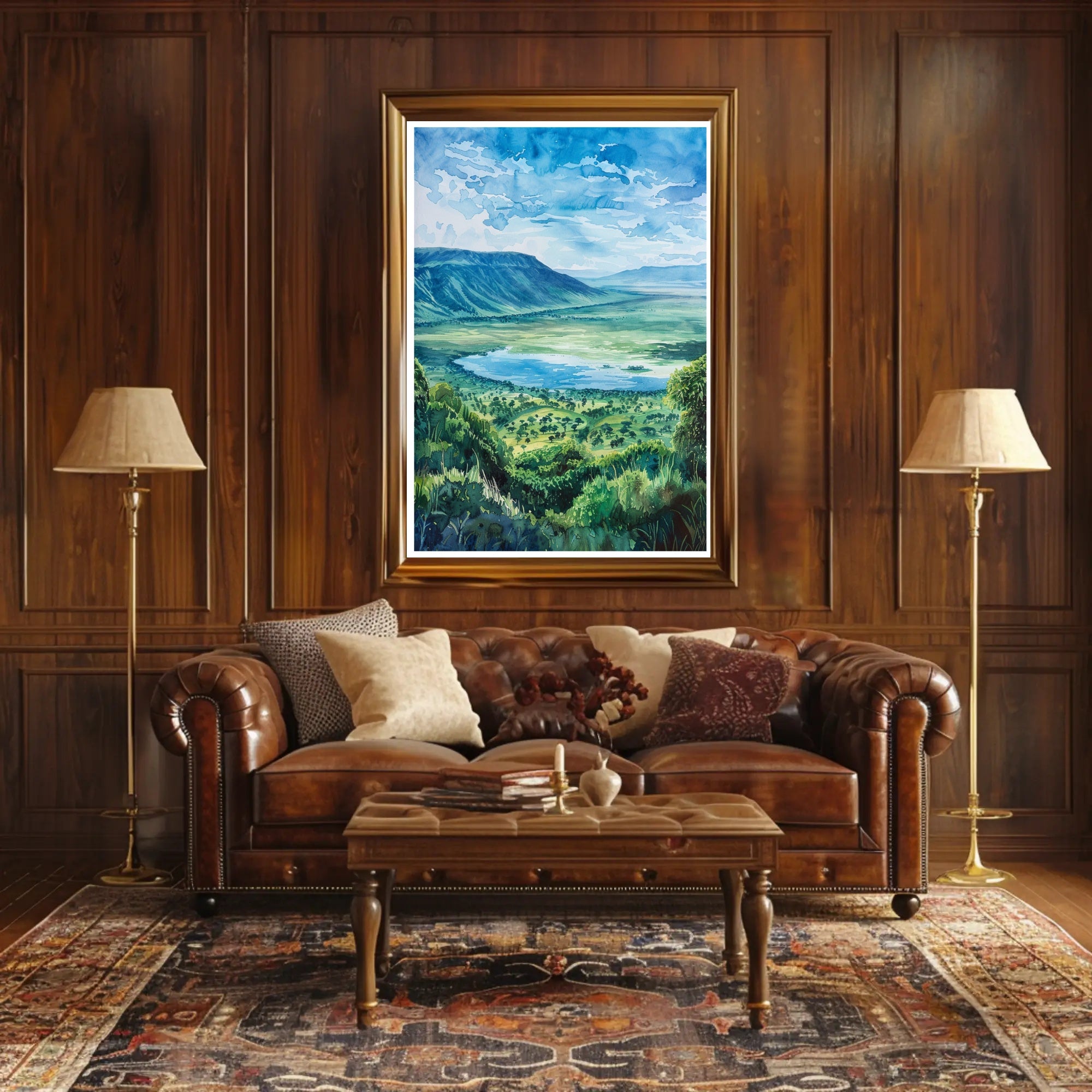 Tranquil Landscape Vista Poster PosterGoat