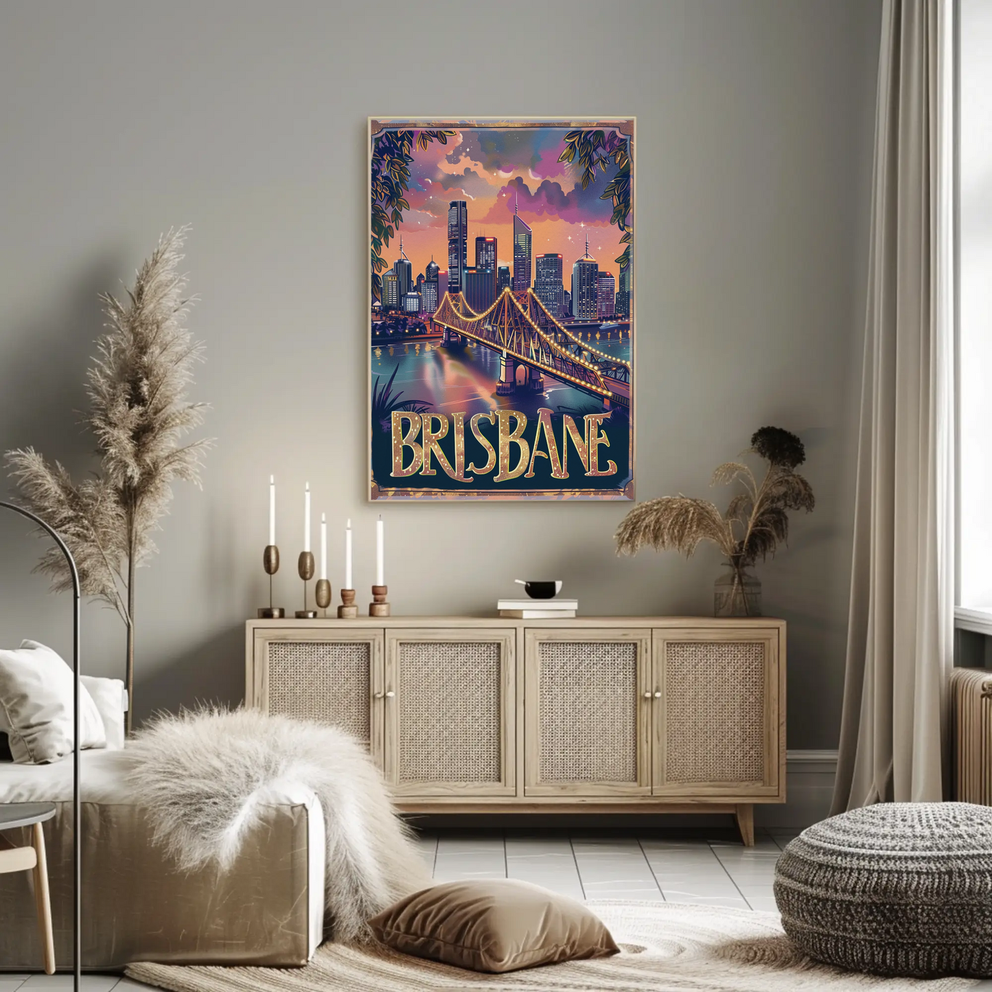 Brisbane Vintage Poster