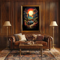 Journey Through a Vibrant Wilderness Poster