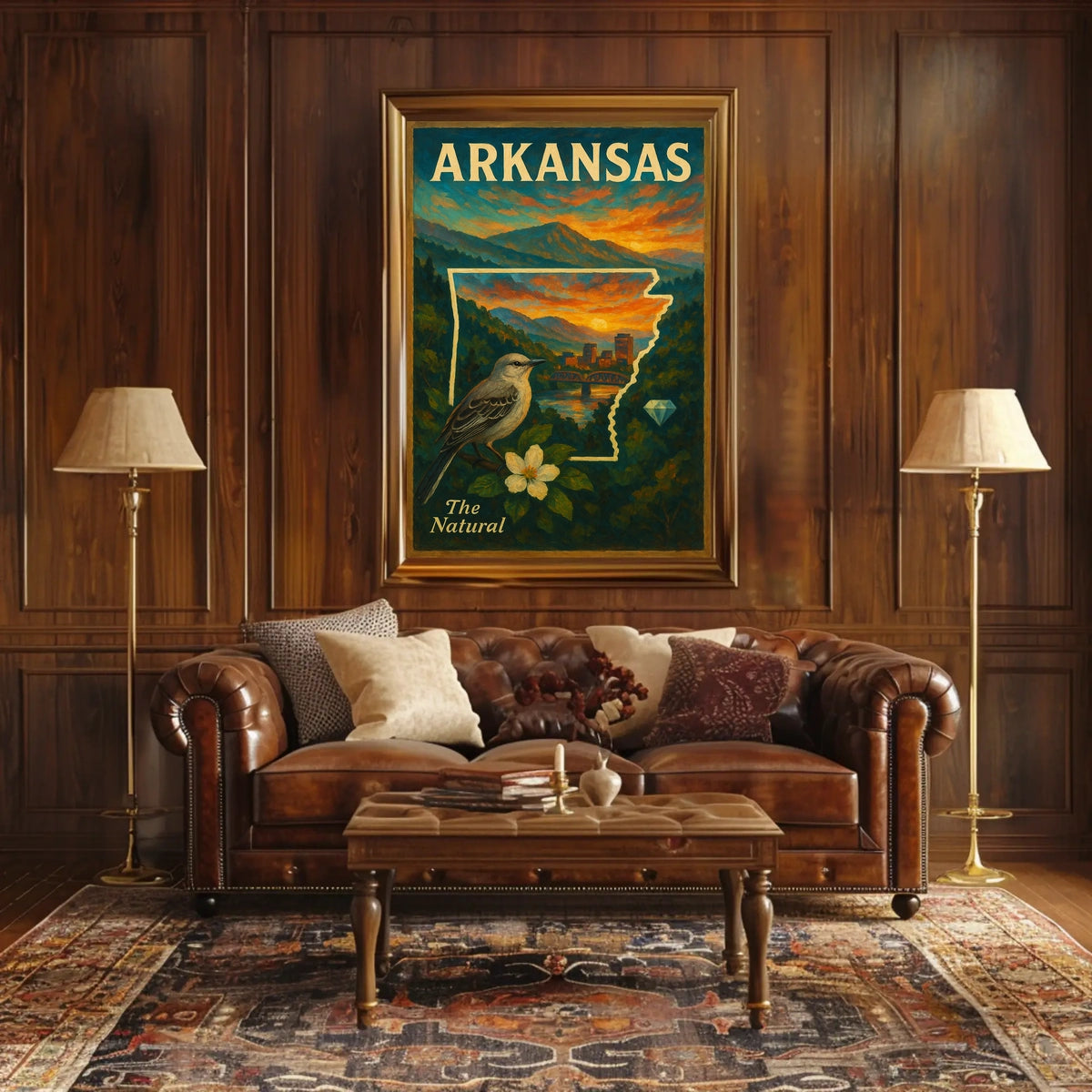 Arkansas The Natural State Poster