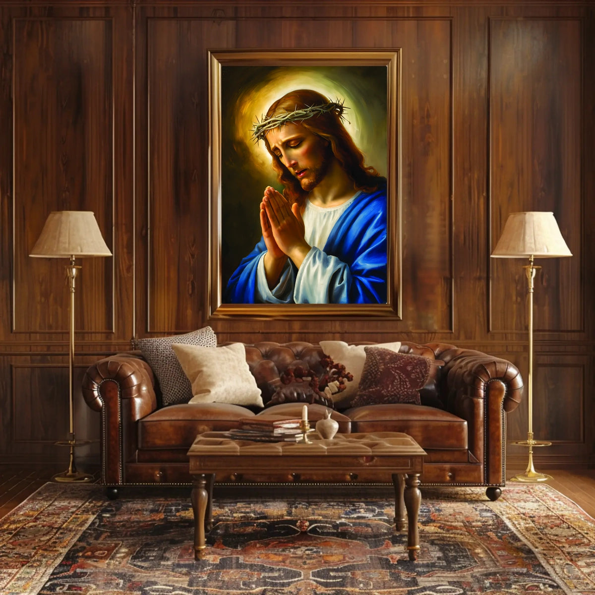 The Prayerful Savior Poster