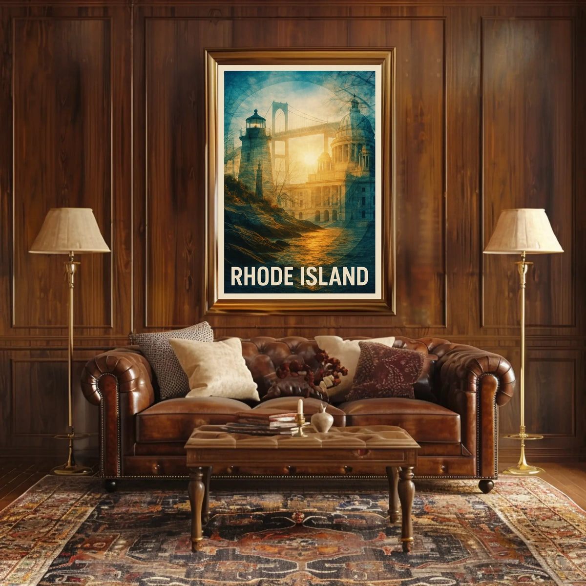 Rhode Island Scenic Montage Poster