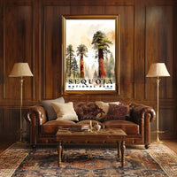 Sequoia Watercolor Wall Art Poster