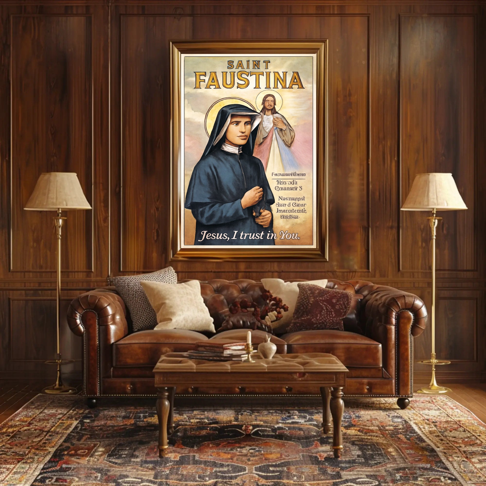 Saint Faustina Poster PosterGoat
