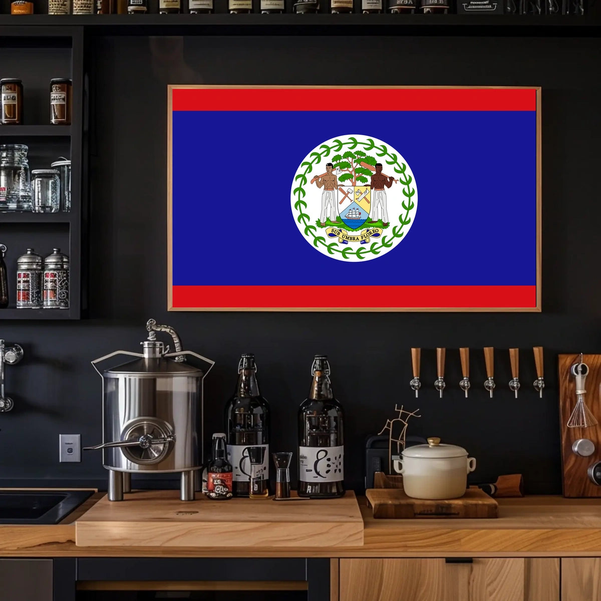 Belize Flag Poster