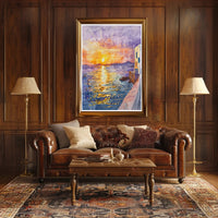 Sunset Over the Sea Poster PosterGoat