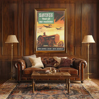 WWII Savings Incentive Vintage Propaganda Poster