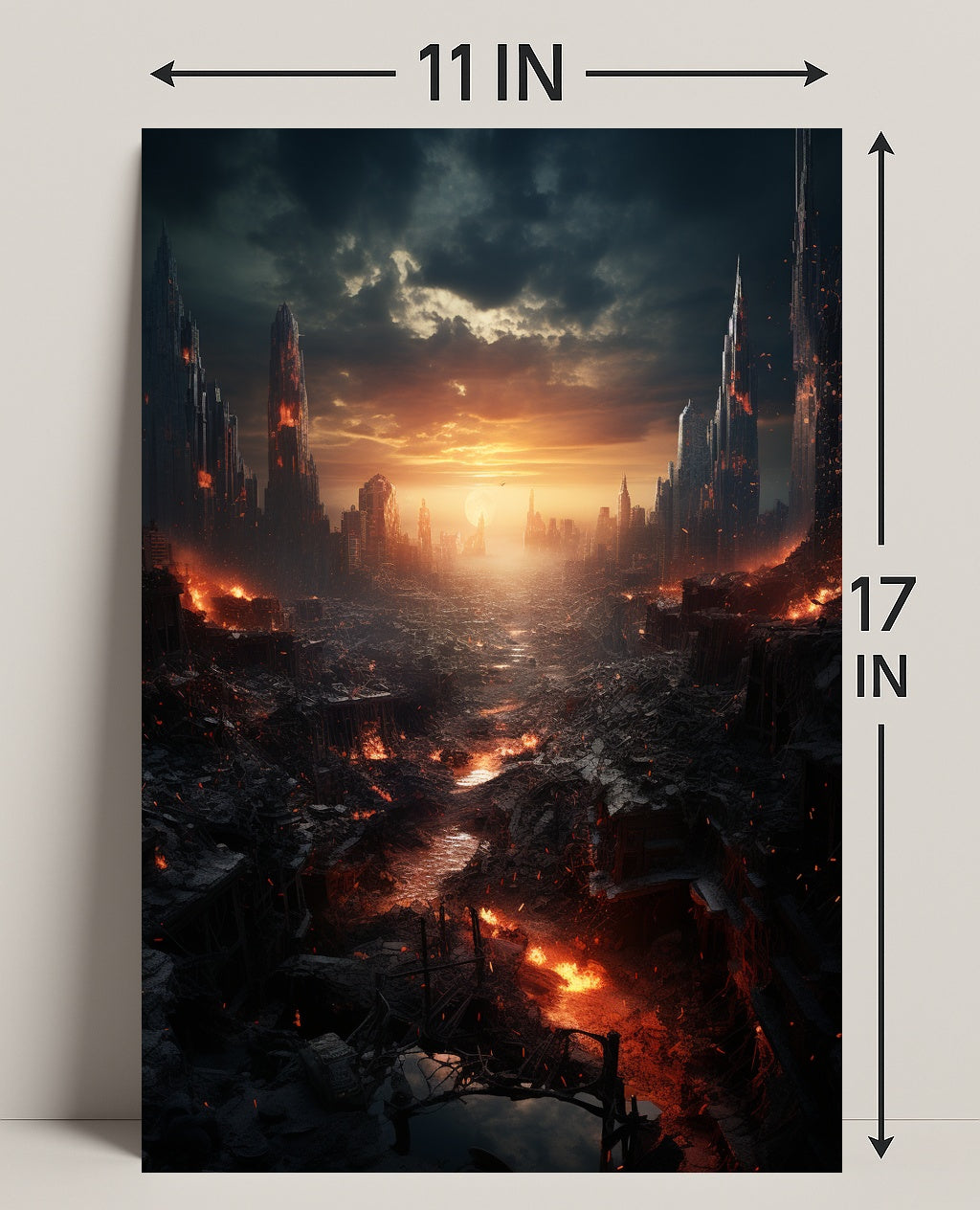 Post-Apocalyptic Sunset Poster