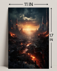 Post-Apocalyptic Sunset Poster