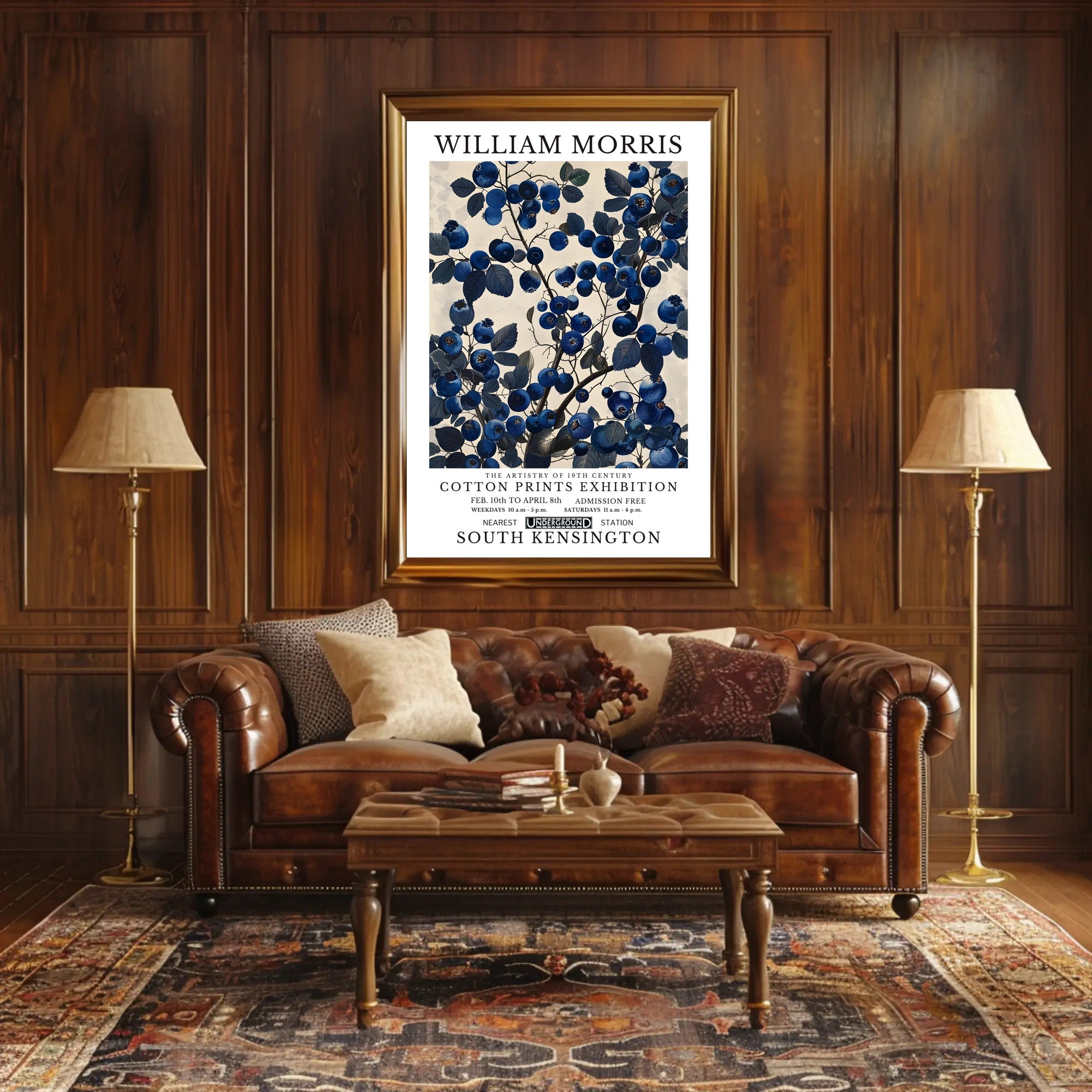 William Morris Cotton Prints Wall Art Poster