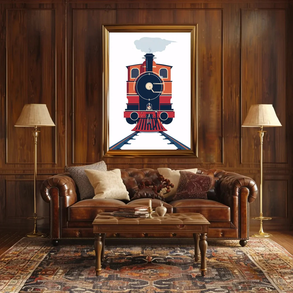 Vintage Adventure Travel Scene Poster