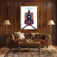 Vintage Adventure Travel Scene Poster