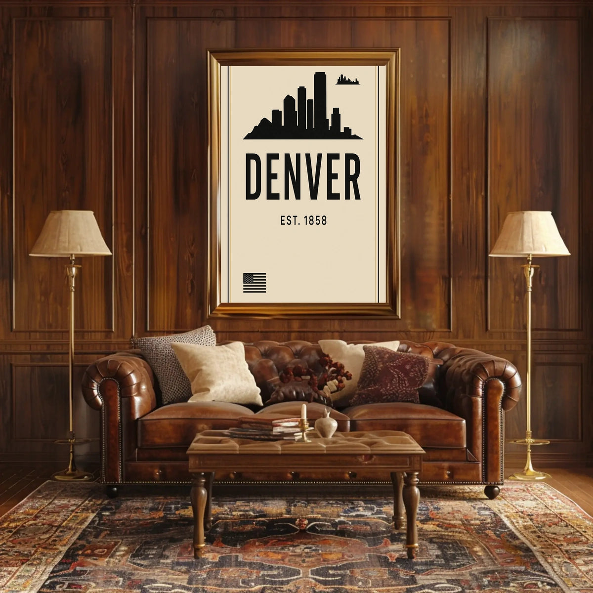 Denver Skyline Est. 1858 Poster