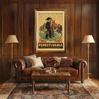 Pennsylvania: The Little Red Schoolhouse Poster PosterGoat