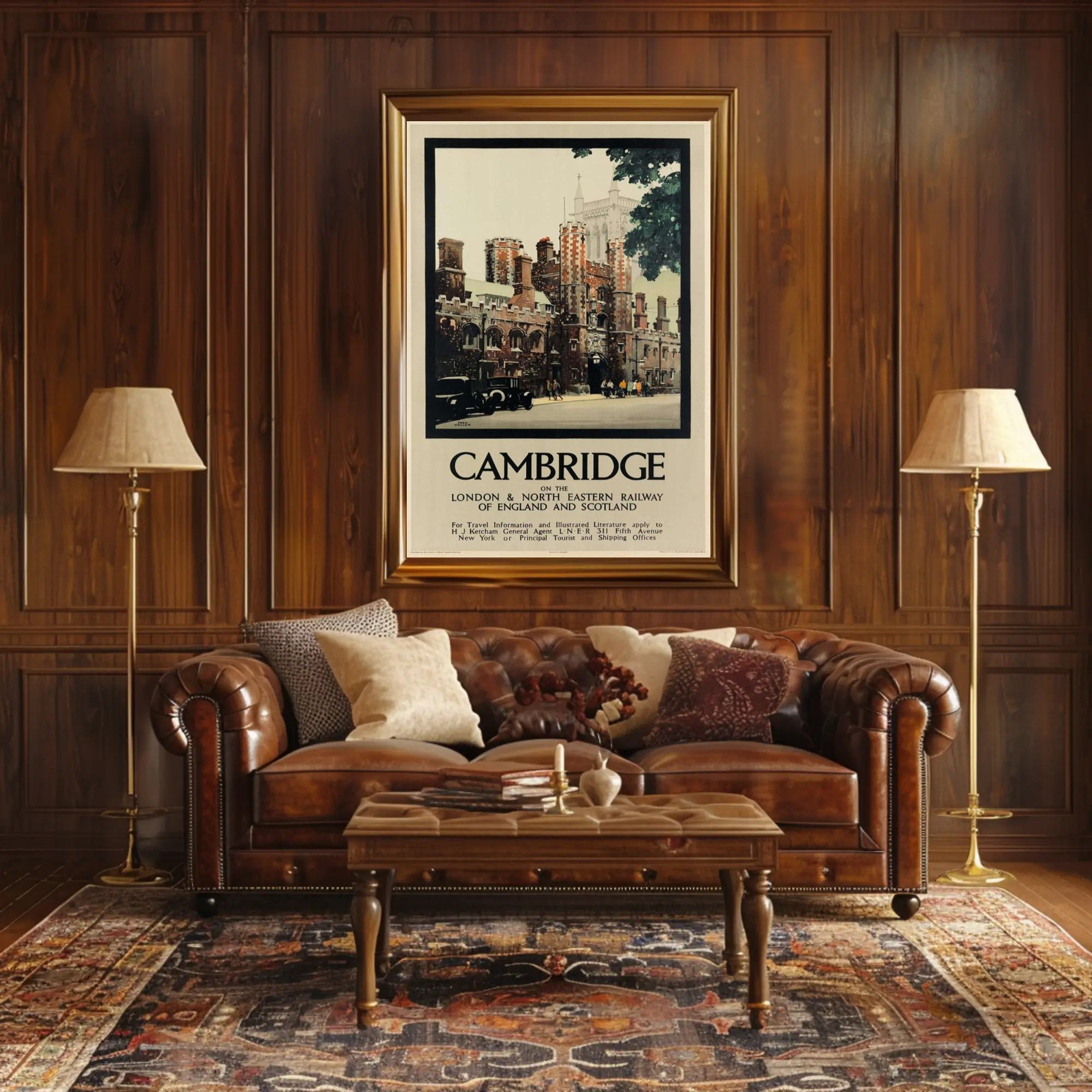 Cambridge Travel Nostalgia: Historic Railway Poster PosterGoat