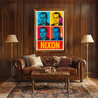 Nixon Retro Pop Art Political Propaganda Poster