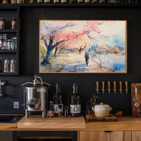 Serene Stroll Among Cherry Blossoms Poster