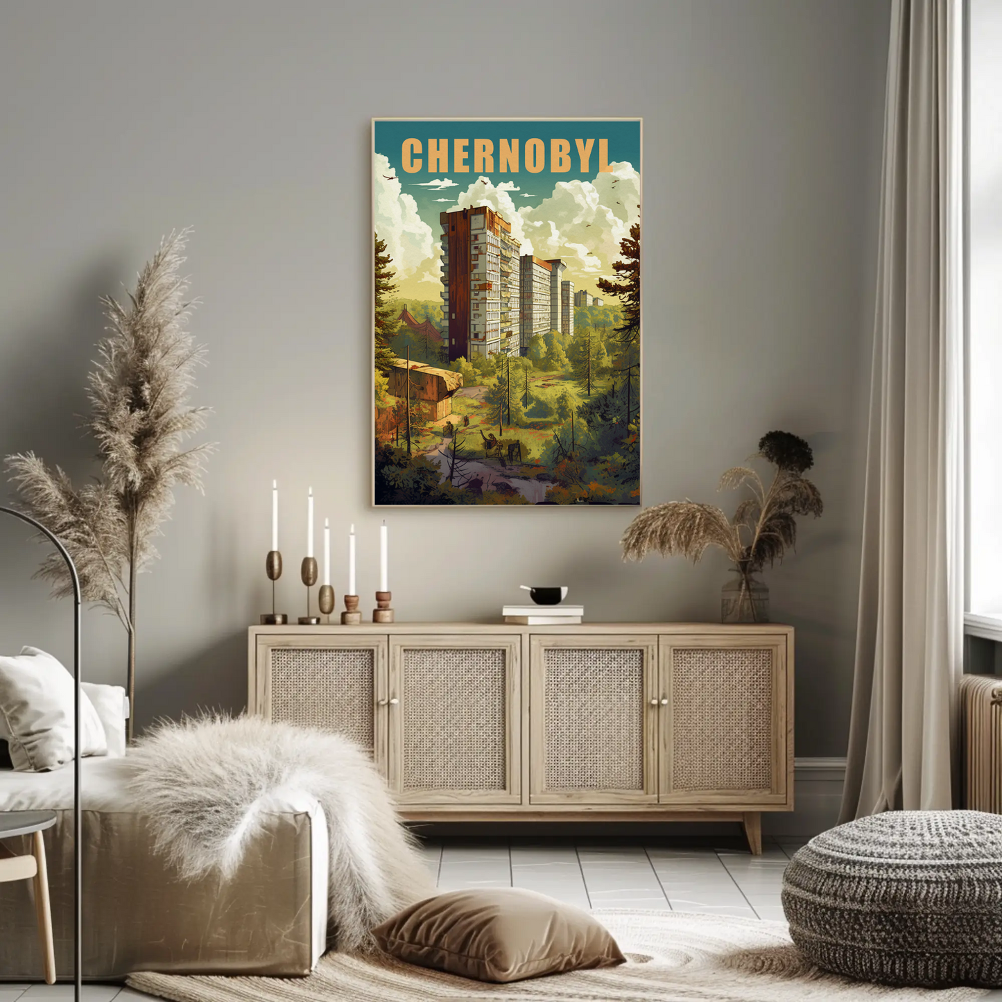 Chernobyl Vintage Travel Poster