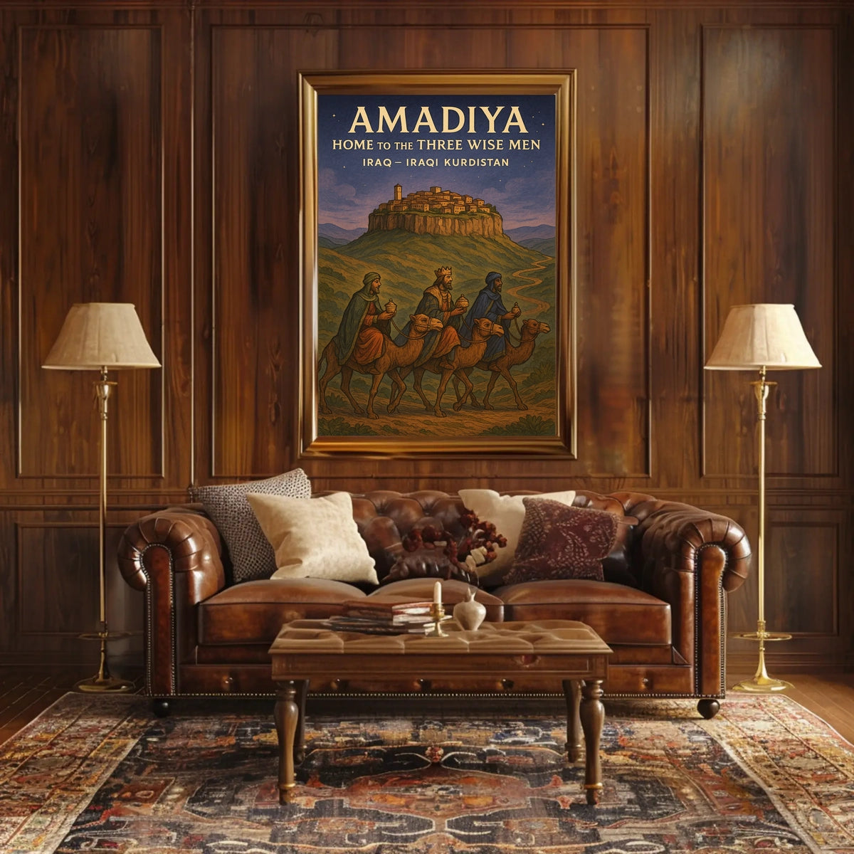 Amadiya Home to the Three Wise Men Poster