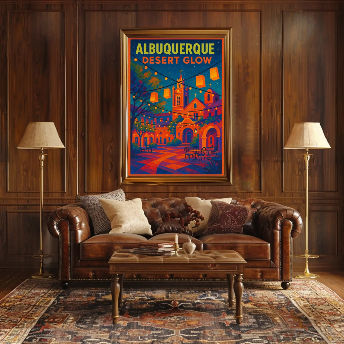 Albuquerque Desert Glow Poster