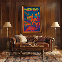 Albuquerque Desert Glow Poster
