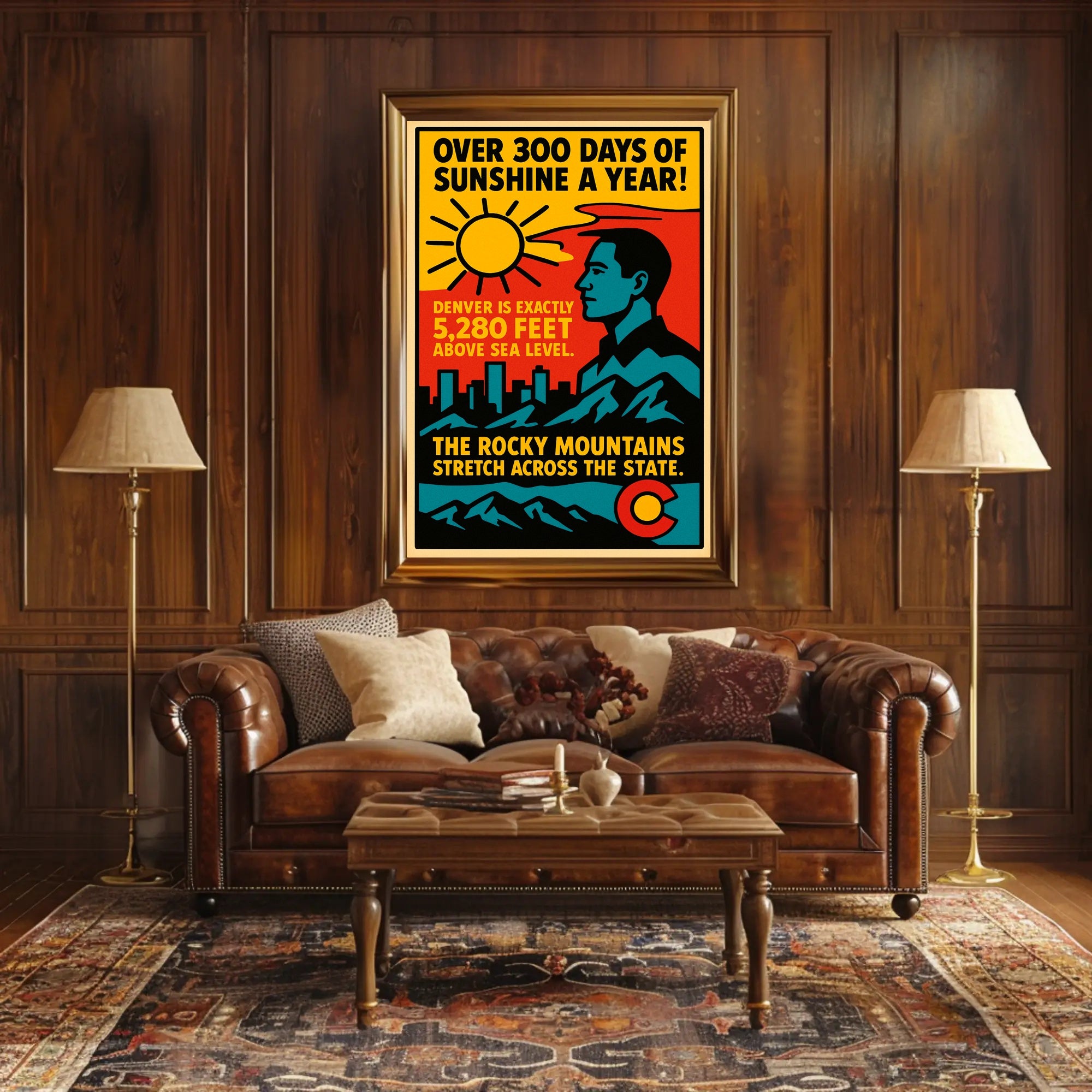 Colorado Sunshine and Elevation Poster